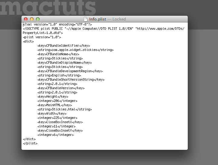 Info.plist file