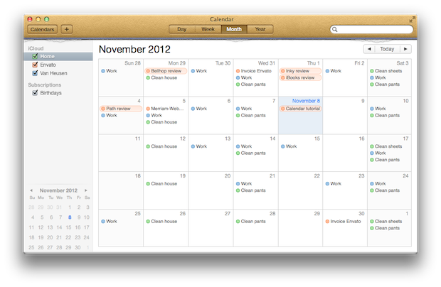 Adding a new calendar is easy.
