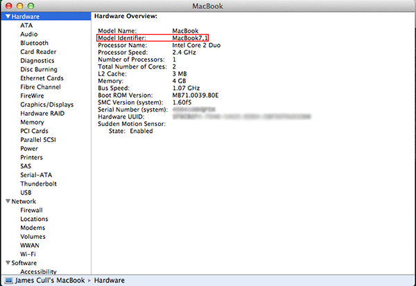 System Profiler
