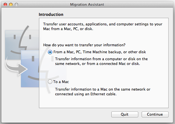Apple Migration Assistant