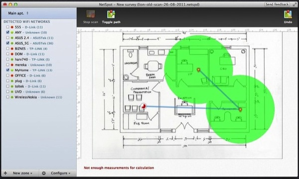 NetSpot allows you to map out your wireless signal