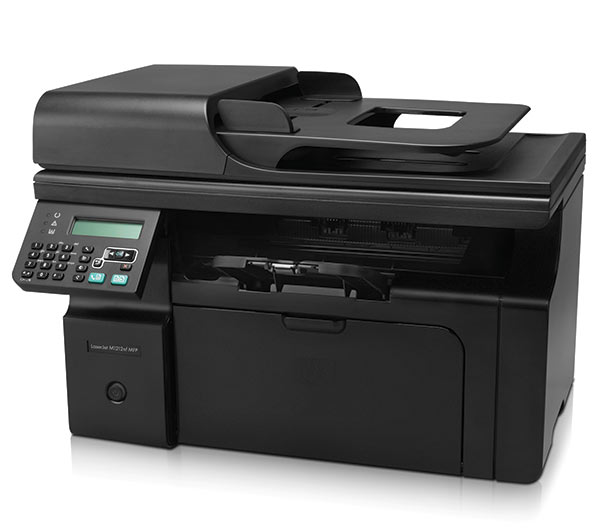 The HP MF1212 is a multifunction printer that includes a built-in fax machine