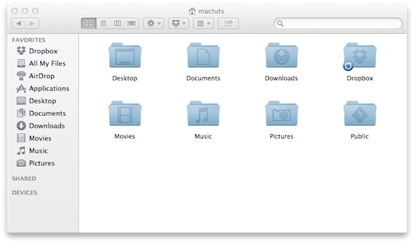 Dropbox automatically creates it’s own folder that will always remain in sync.