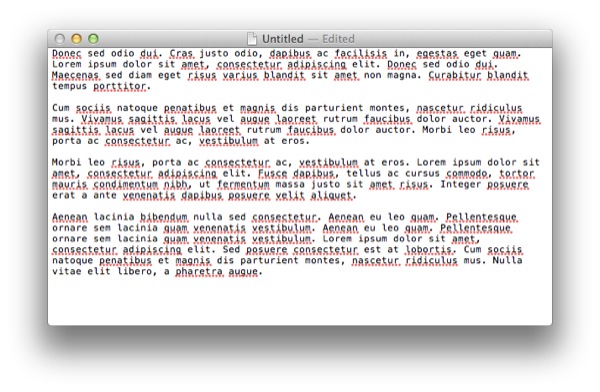 Open TextEdit to create a new document.