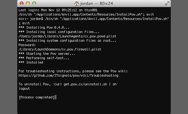 Pow installs via Terminal but don’t worry, it’s painless!
