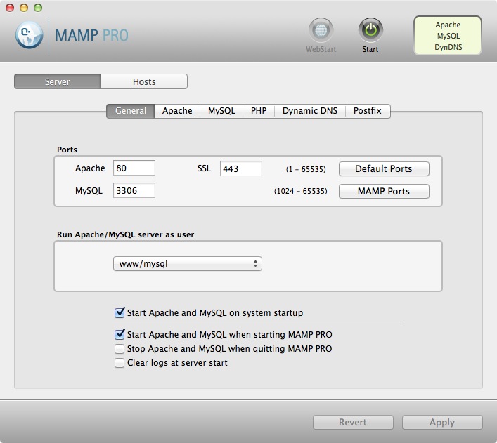 MAMP PRO provides more features than MAMP at a small cost.