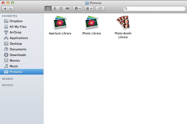 Your iPhoto library can usually be found in your Pictures folder