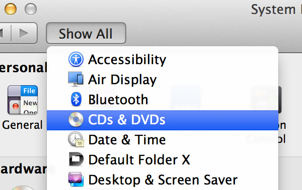 System Preferences