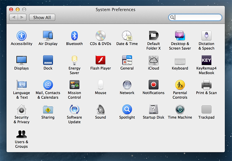 System Preferences