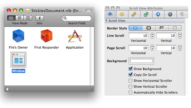 The Icon Box and Inspector