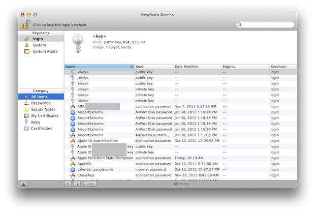 A repository for all of your secure data keys