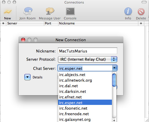 Connecting to a Server