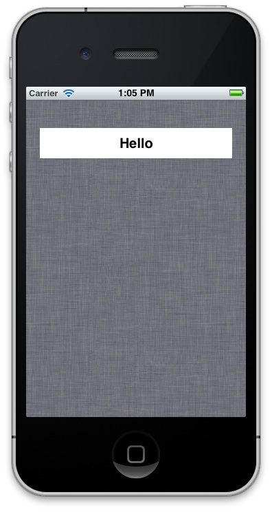 Localization: screenshot of final product: label reads