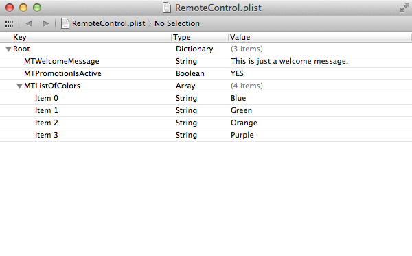 Update Your Applications with Dropbox or GroundControl: Create a Property List - Figure 7