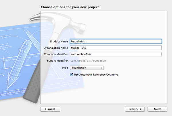 Exploring the Foundation Framework - Configuring the Project - Figure 3