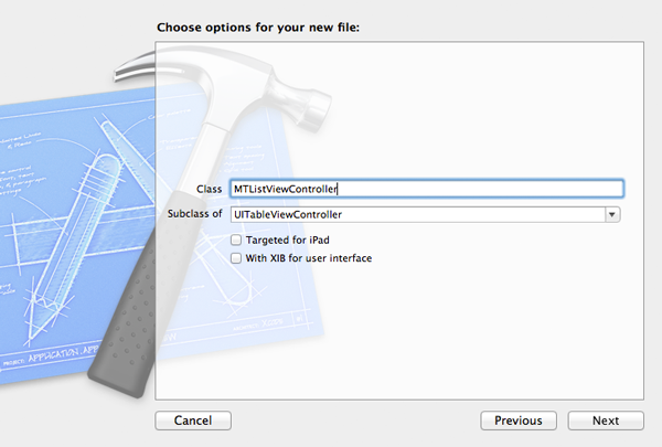 Building a Shopping List Application From Scratch - Part 1 - Configuring the New Objective-C Class - Figure 6