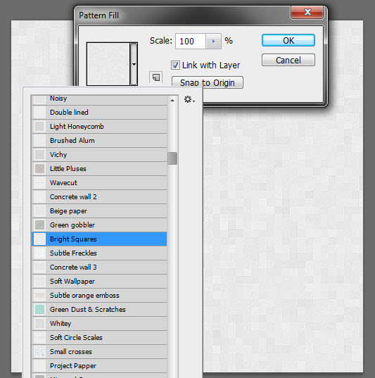 Select the Bright Squares Pattern