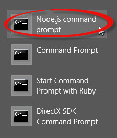 Node Js Command Prompt