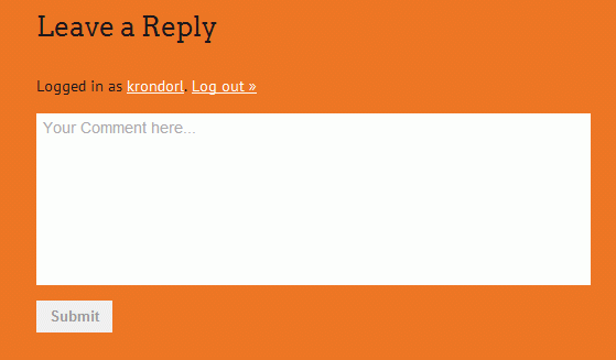 After comment box and button modification