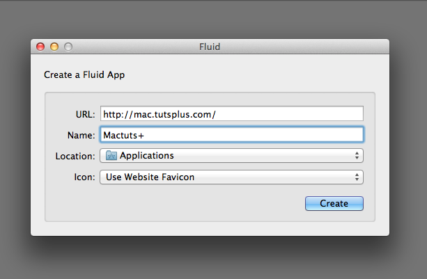 Fluid Main Window