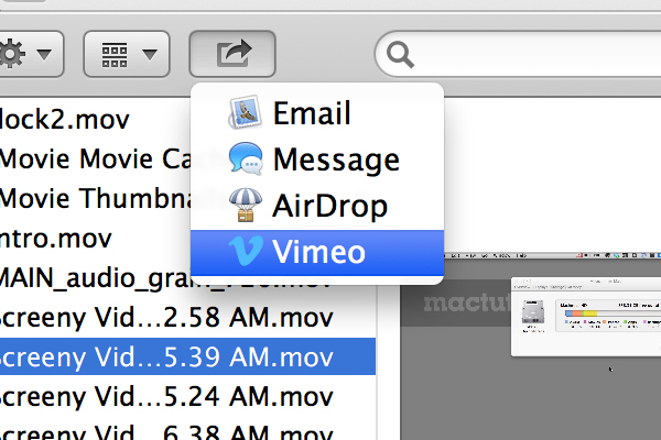 Finder sharing