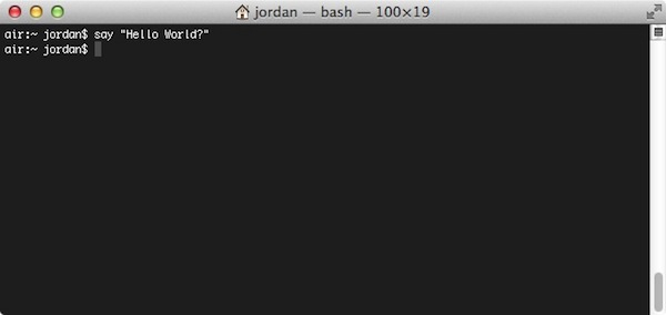 Hello World?