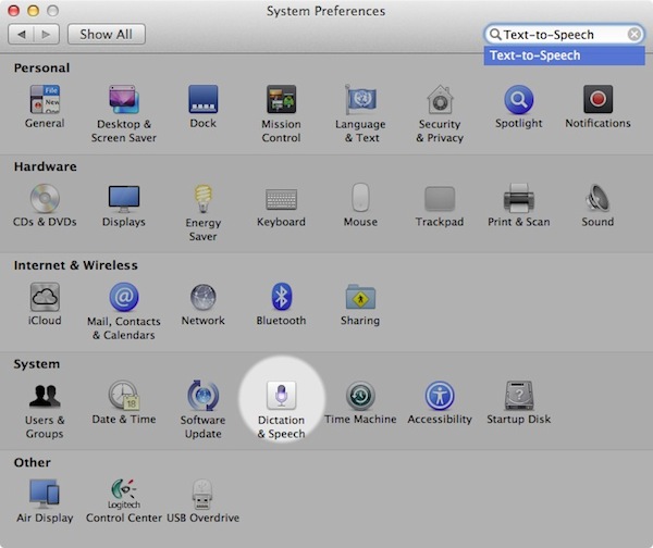 System Preferences