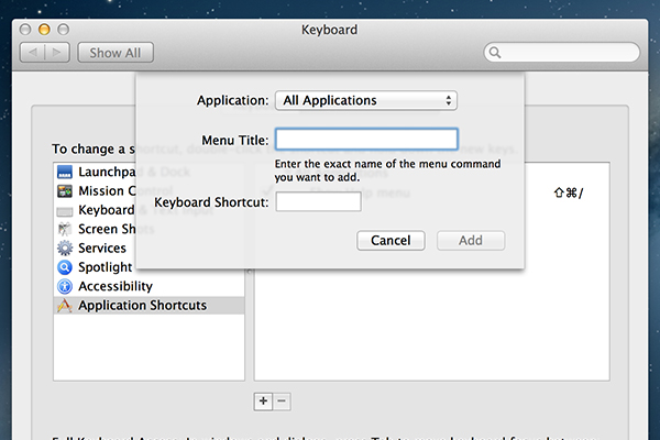 System Preferences