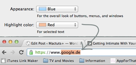 Change the highlight color to something you like
