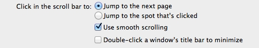 Jump to a certain position by clicking in the scroll bar