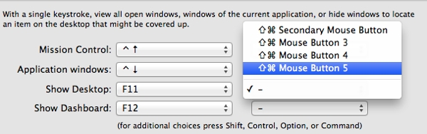 Set keyboard shortcuts for actions