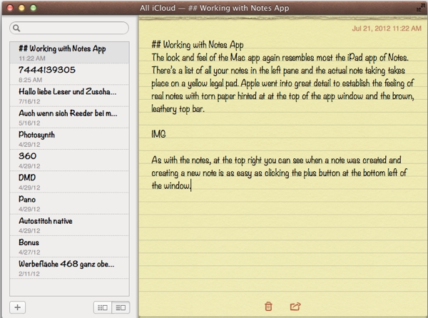 Welcome Notes to OS X