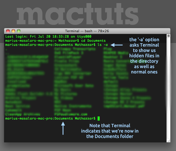Terminal Command Parameters