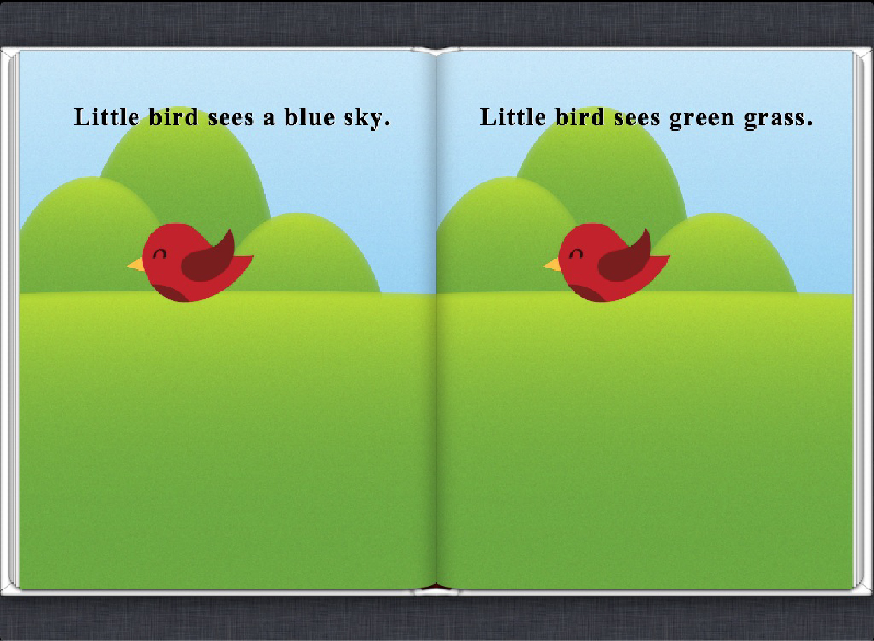 Screenshot: a Fixed Layout iBook