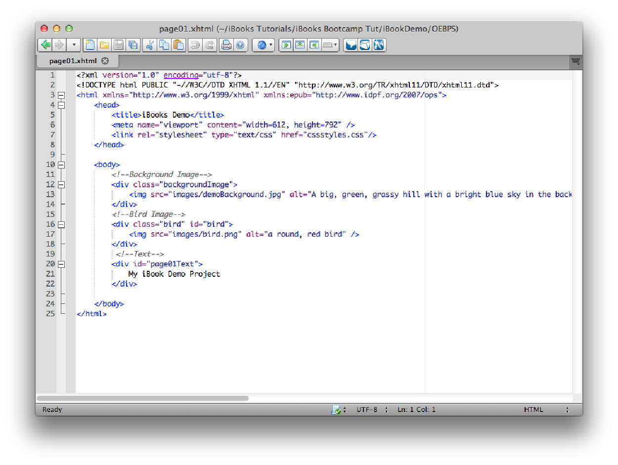 Screenshot: Komodo Edit interface