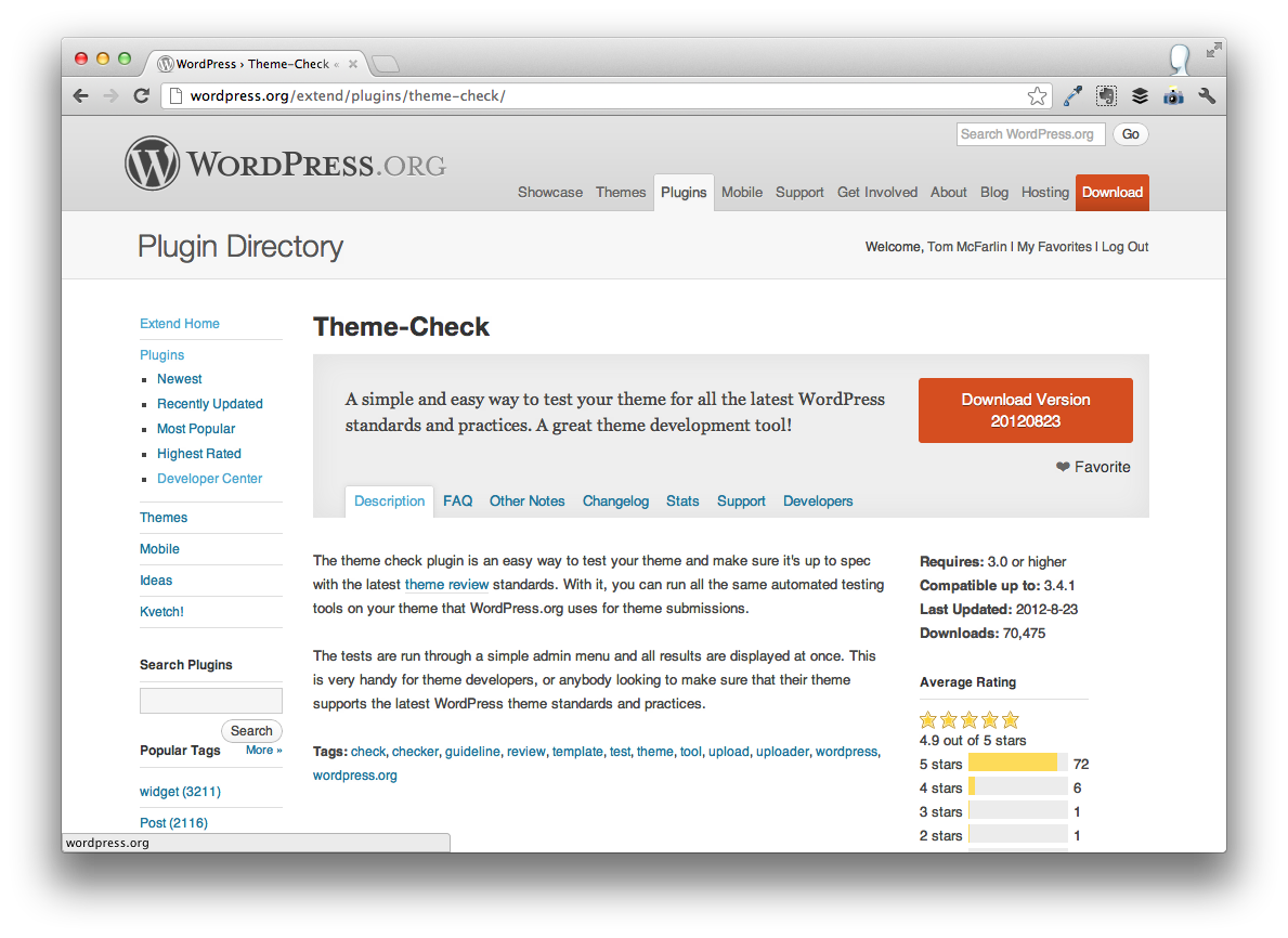 Theme Check Theme Check